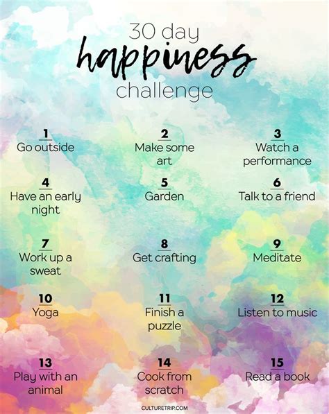 The 30 Day Happiness Challenge