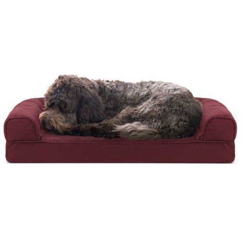 Furhaven Pet Dog Bed Cooling Gel Memory Foam Orthopedic Quilted Sofa