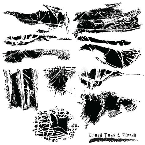 Torn Cloth Illustration An Illustration Of Torn Cloth Patterns And Rips EPS Fi AD