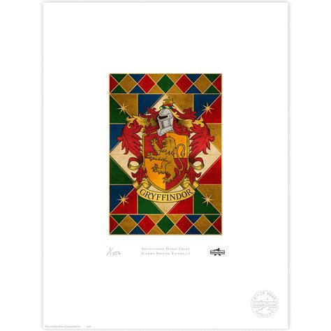 Gryffindor House Crest Limited Edition Art Print Curiosa Purveyors