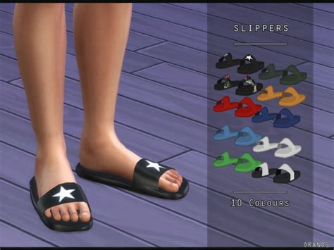 The Sims Resource Slippers By Oranostr • Sims 4 Downloads