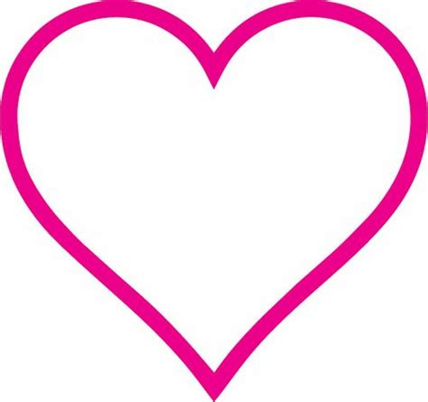 Download High Quality Heart Outline Clipart Pink Transparent Png Images