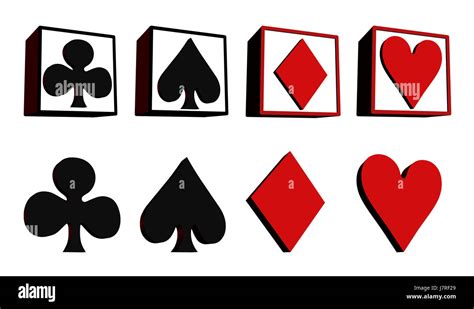 Playing Card Symbols Stock Photo Alamy