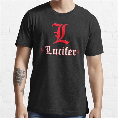 L Lucifer T Shirt By Skydevil1985 Redbubble Lucifer T Shirts
