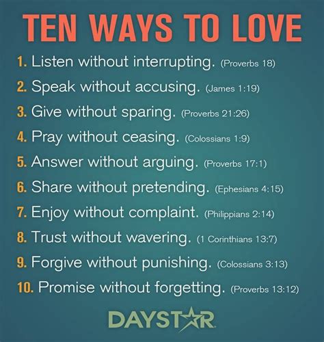 10 Ways To Love Bible Verses Read Bible Bible Scriptures
