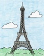 How to Draw the Eiffel Tower · Art Projects for Kids