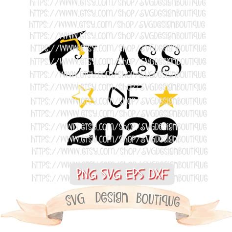 Class Of 2029 Svg Cute Svg High School Graduate Svg College Etsy