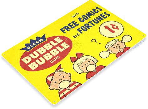 Dubble Bubble Sign C391 Tinworld Food Signs