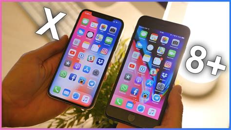 Iphone X Vs Iphone 8 Plus Youtube