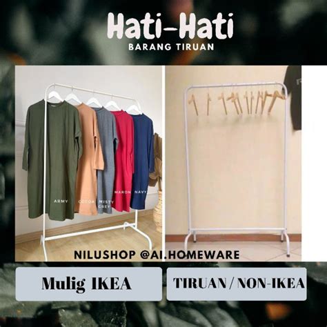 Baca juga tips menciptakan rumah minimalis di bagian bawah halaman. MULIG RAK GANTUNG BAJU IKEA-ORIGINAL | Shopee Indonesia
