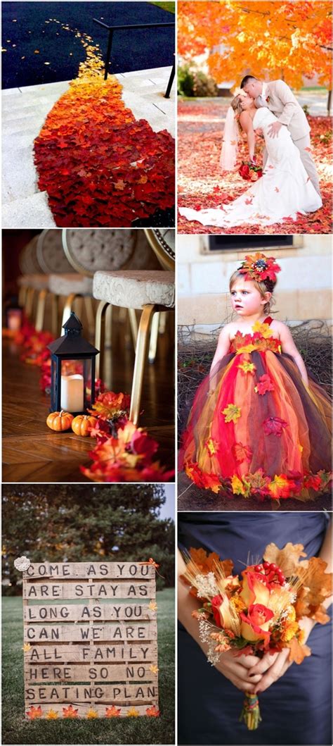 40 Gorgeous Fall Leaves Wedding Ideas Deer Pearl Flowers