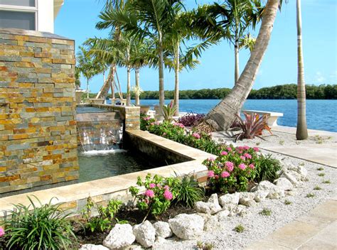 Waterfront Landscaping Tropical Patio Tampa By Grants Gardens