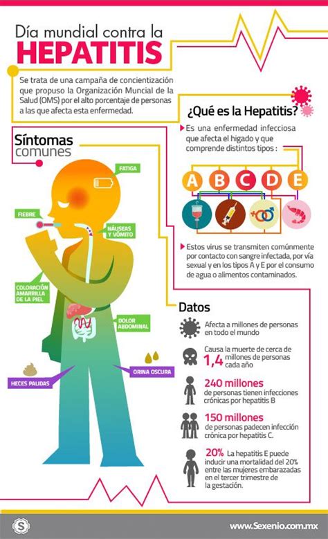 INFOGRAFÍA Causas y síntomas de la hepatitis Sexenio Salud Infografia salud Salud y