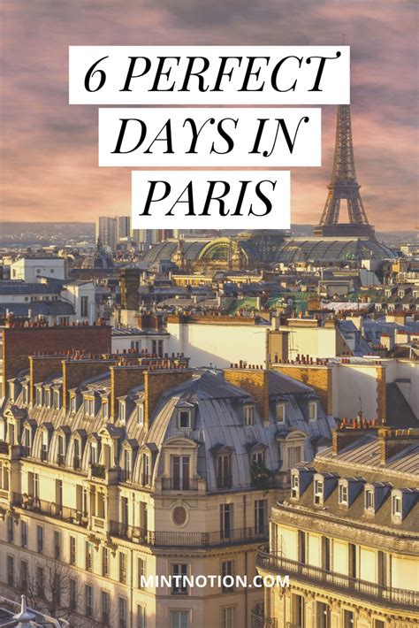 6 Day Paris Itinerary This Travel Guide Is Perfect For Those Traveling