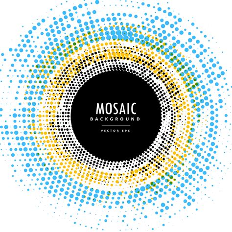 Abstract Circle Mosaic Background Effect Download Free Vector Art