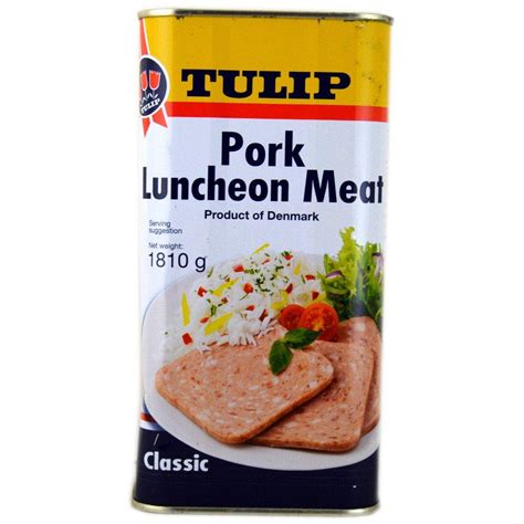Others have a slight bite because of the flavourings used. Tulip Pork Luncheon Meat 1810g | Approved Food