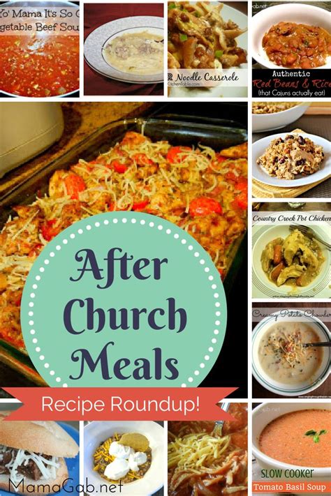 After Church Meals For Sunday Recipe Roundup Mamagab Recipes