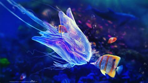 Adam Spizak Fantasy Art Fish Digital Art Underwater
