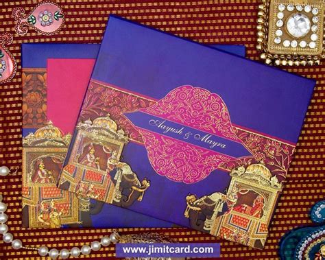 Traditional Royal Indian Wedding Invitation Cards Wedding