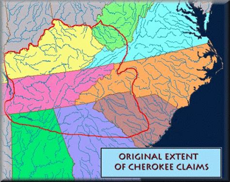 History Of The Cherokee Cherokee Maps