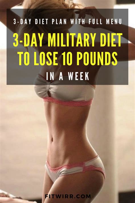 The Military 3 Day Diet Plan To Lose 10 Pounds In 1 A Week 3 Day Diet