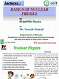 1_Basics of Nuclear Physics | PDF