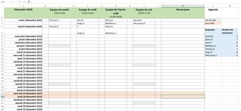 Créer Un Planning De Travail Excel Guide étape Par étape Ionos