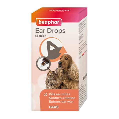 Beaphar Mite Treatment Ear Drops For Cats And Dogs 15ml Beaphar