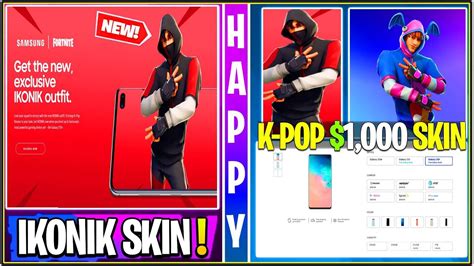 Tap the ikonik outfit again to complete the redemption by 12/31/19. *NEW* Fortnite: $1,000 "IKONIK" K-Pop Skin Set! *Galaxy ...