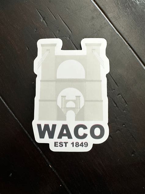 Waco Suspension Bridge Sticker – Waco Drip