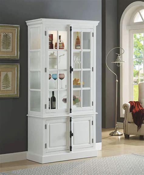 Buy Major Q 9090300 81 H Transitional White Finish Curio Cabinet With
