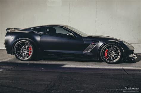 Black Corvette Z06 With Smoke Black Brixton Forged Wheels Gtspirit