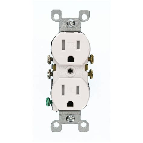 Leviton 15a Duplex Tr Outlet White Plumbing Electric