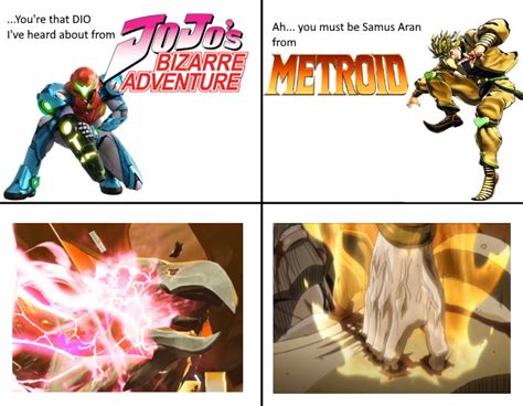 Samus Meets Dio Metroid Know Your Meme