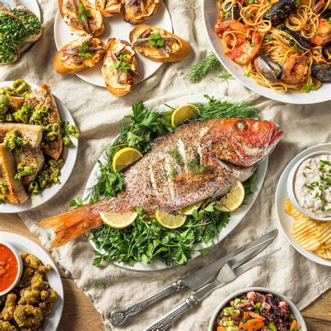 Either way, you are going to want to start everyone off with a nice seafood appetizer. Many people celebrate the Feast of the Seven Fishes on Christmas Eve. This celebration is ...