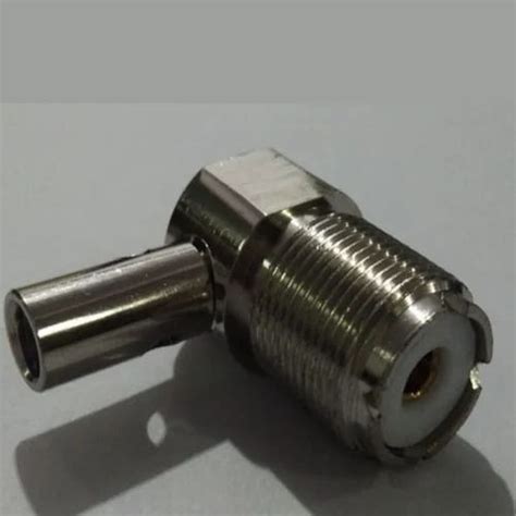 Uhf Male Crimp Connector For Lmr 400 Cable For Pcb Contact Material