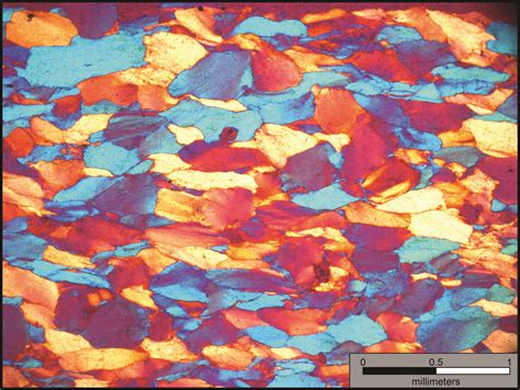 Micrograph Of Deformed Quartz Sandstone The Geology Of Virginia