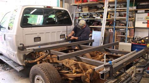 Flatbed truck motor home is one images from stunning truck house ideas of homes diy decor photos gallery. Fabricating a steel flat bed for a Ford F-350 Part 1 of 3 - YouTube