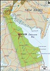 Physical Map of Delaware State - Ezilon Maps