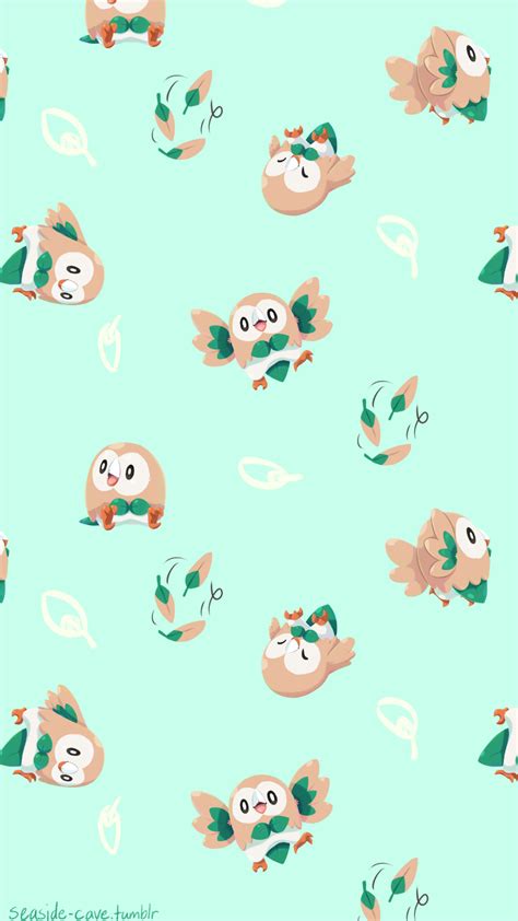 Pokemon Rowlet Wallpapers Top Free Pokemon Rowlet Backgrounds