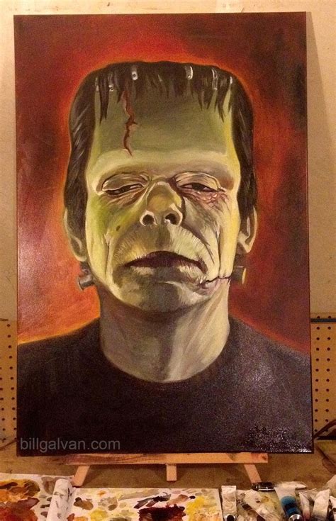 Glenn Strange Frankenstein Oil Painting X On Canvas Monster Horror Movies Classic