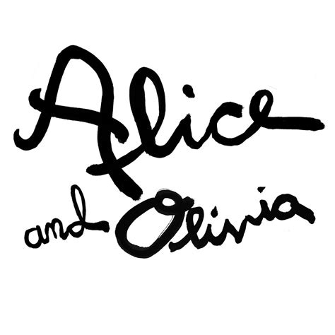 Alice And Olivia Logo Painted Brush Strokes Playful Logo Alice And