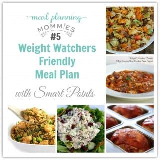 Weight Watcher Friendly Meal Plan With Old Smart Points Meal
