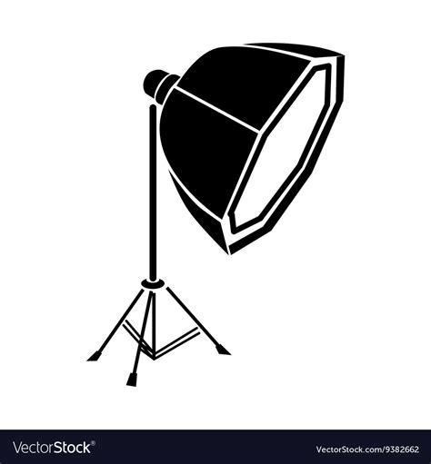Studio Light Icon Simple Style Royalty Free Vector Image