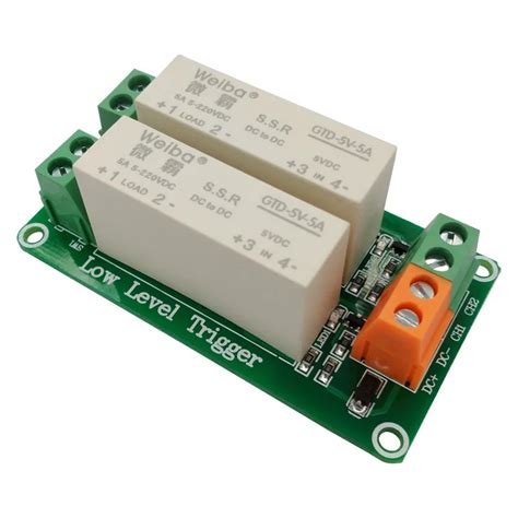 Channel Solid State Relay Module Dc Controlled Dc Load A Low Level
