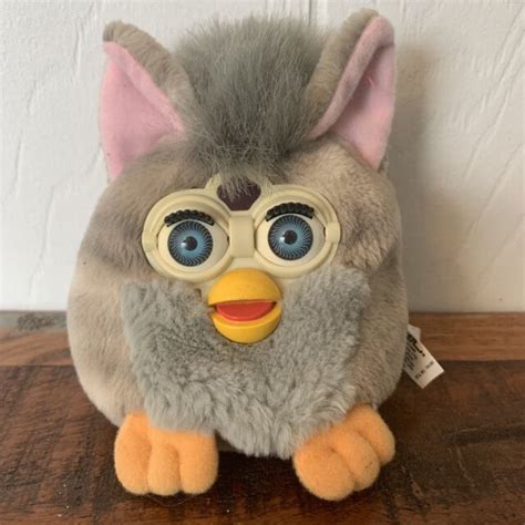 H3 Vintage 1999 Furby Buddies Tiger Bean Bag Plush Beige 70 700 For