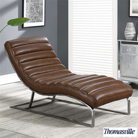 Perfect for rest or relaxation, choose a lounge chair that is a statement piece of furniture to complement your interior. Thomasville Top Grain Leather Chaise Lounge | Costco UK