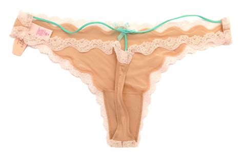 victoria s secret dream angels lace trim t back thong panty panties ebay