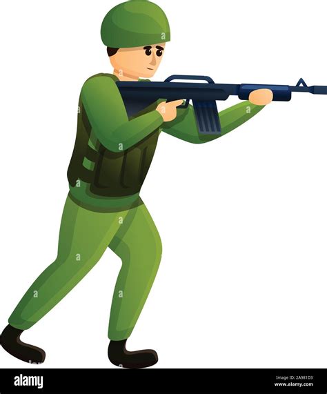Infantry Soldier Icon Cartoon Of Infantry Soldier Vector Icon For Web
