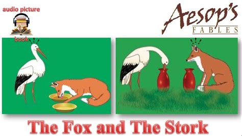 Aesops Fable 026 The Fox And The Stork Subtitled Youtube